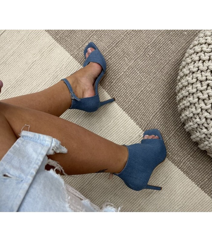 Sandałki Jeansowe Mila Dark Blue