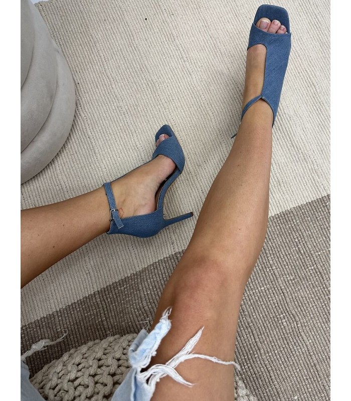 Sandałki Jeansowe Mila Dark Blue